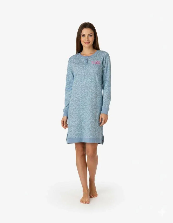 Camicia da notte aperta con colletto in interlock di cotone colore bordeaux - Intimo Altieri - Shop Camicia da notte aperta con colletto in interlock di cotone colore bordeaux - Intimo Altieri - Shop