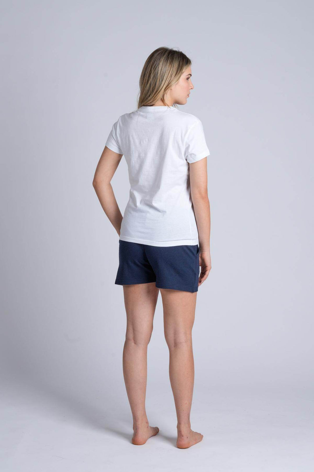 Pigiama Donna Mezza Manica Jersey Pantalone Corto Felpa Non Garzata - - SUPERGA