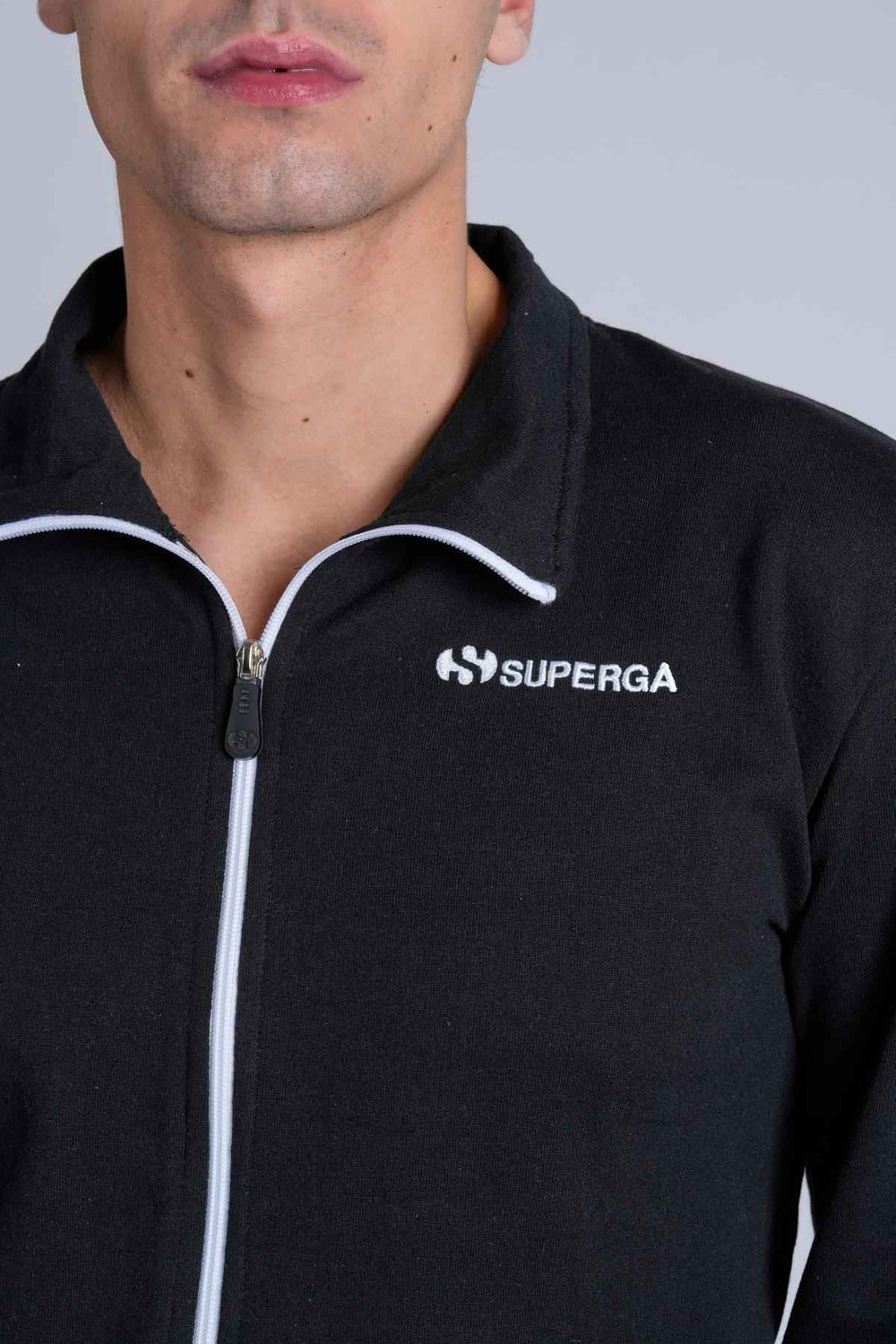 Felpa Uomo Superga non garzata con full zip