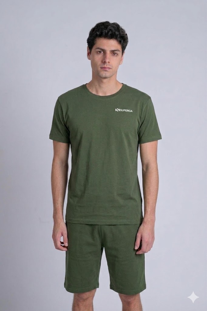 T-Shirt Uomo Jersey - SUPERGA per il Massimo Comfort in Tessuto Morbido