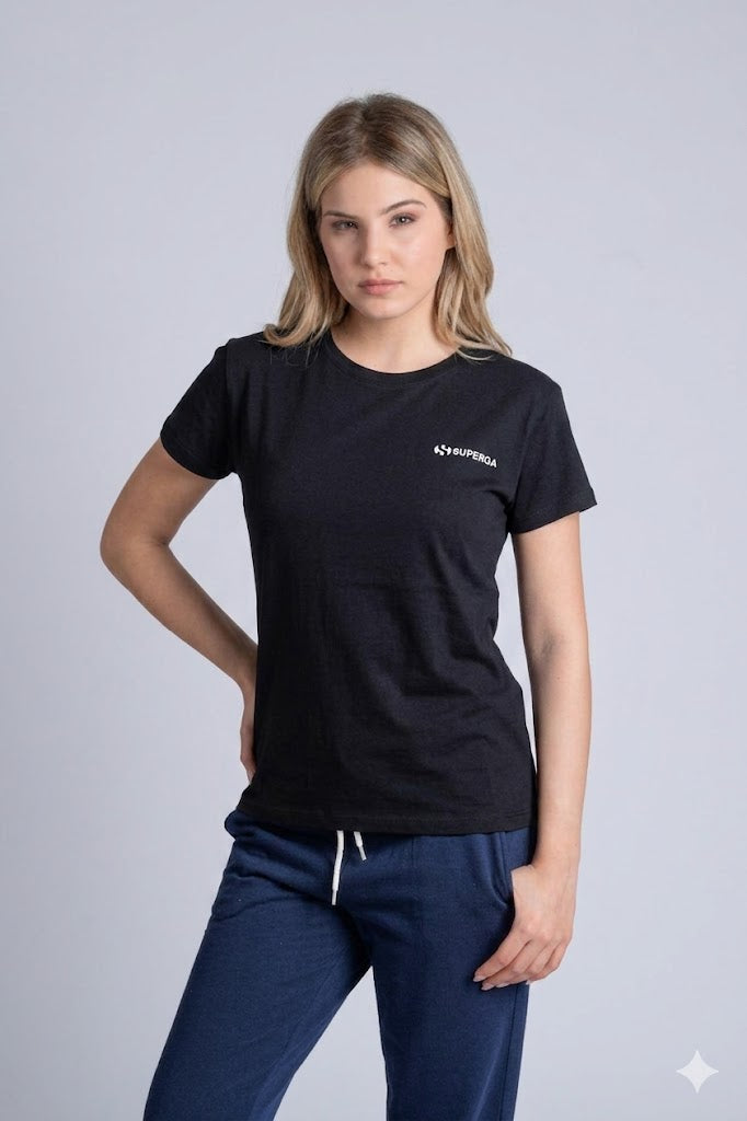 T-Shirt Donna Jersey - SUPERGA per il Massimo Comfort in Tessuto Morbido
