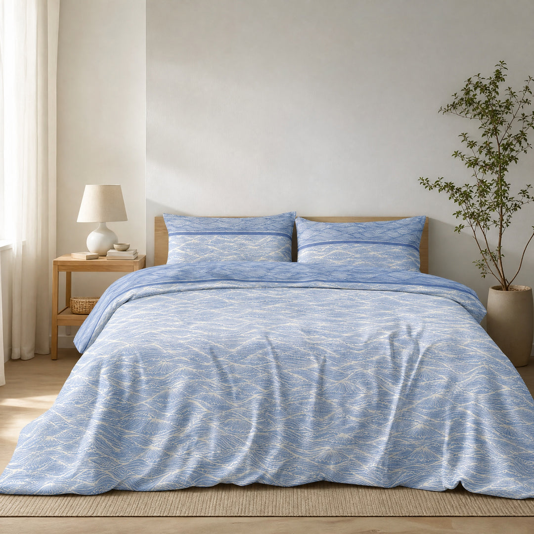 Completo Letto Flanella Kisené Oceano - Morbidezza Avvolgente