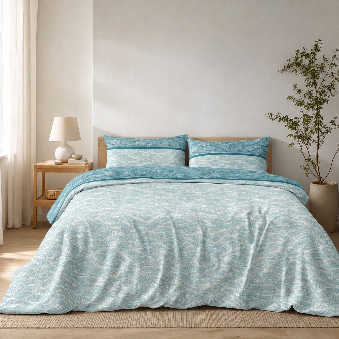 Completo Letto Flanella Kisené Oceano - Morbidezza Avvolgente