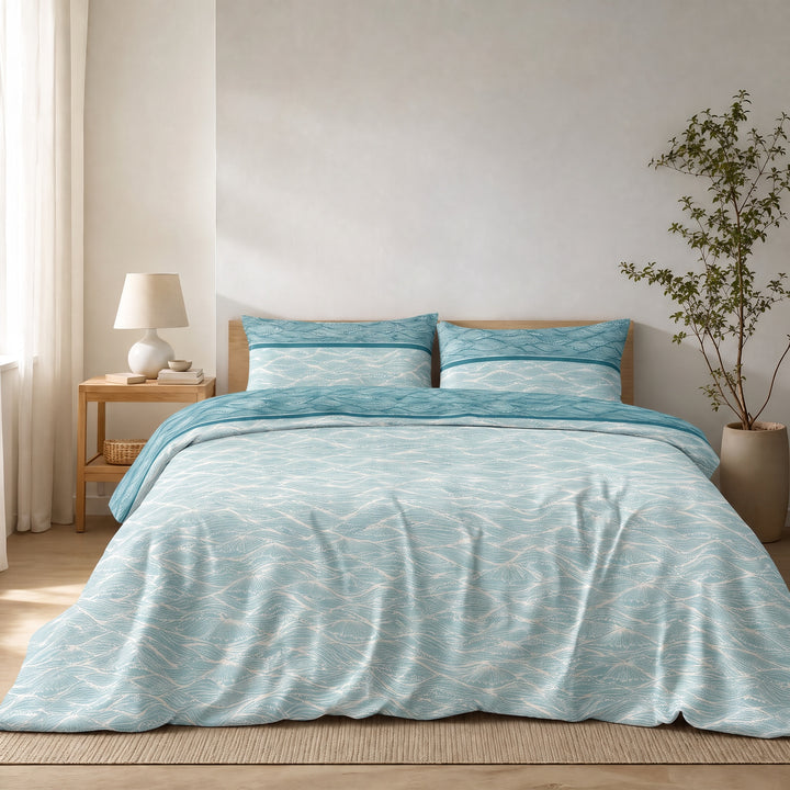 Completo Letto Flanella Kisené Oceano - Morbidezza Avvolgente